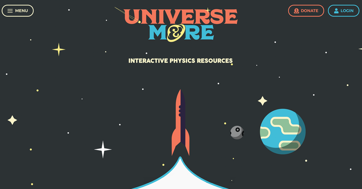 Universe & More - Interactive physics resources